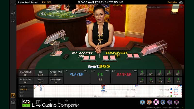 playtech golden speed baccarat