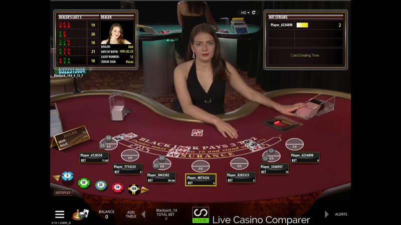microgaming live casino blackjack