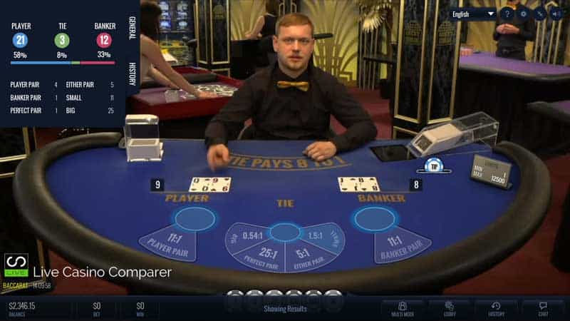 Luckystreak Single Player Baccarat