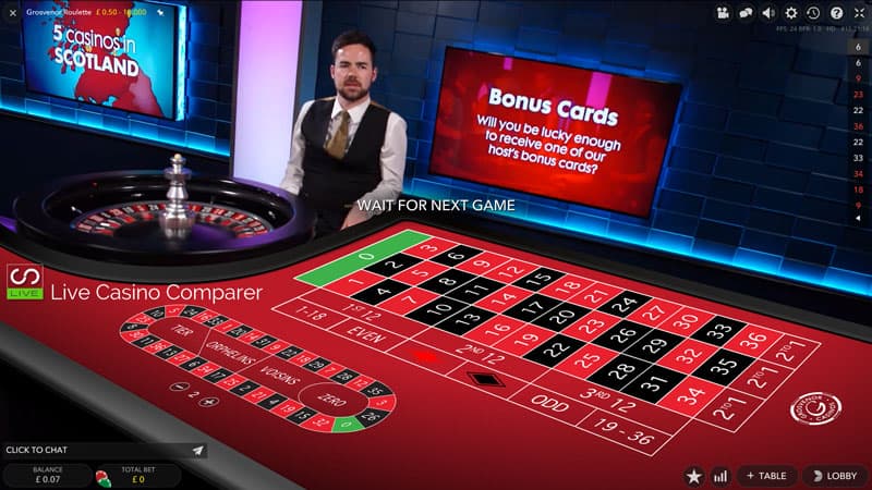 Grosvenor exclusive Roulette table