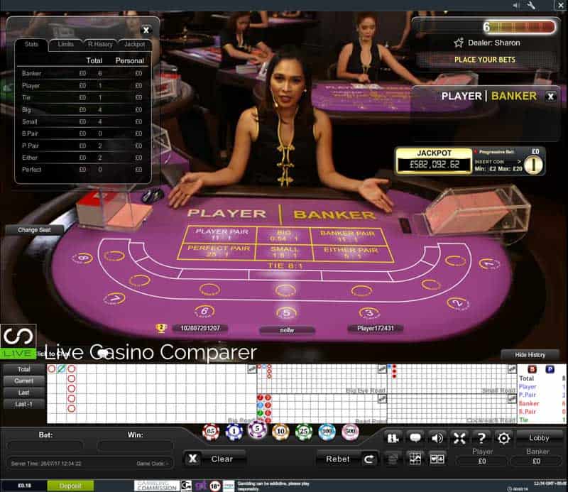 Playtech Progressive Baccarat