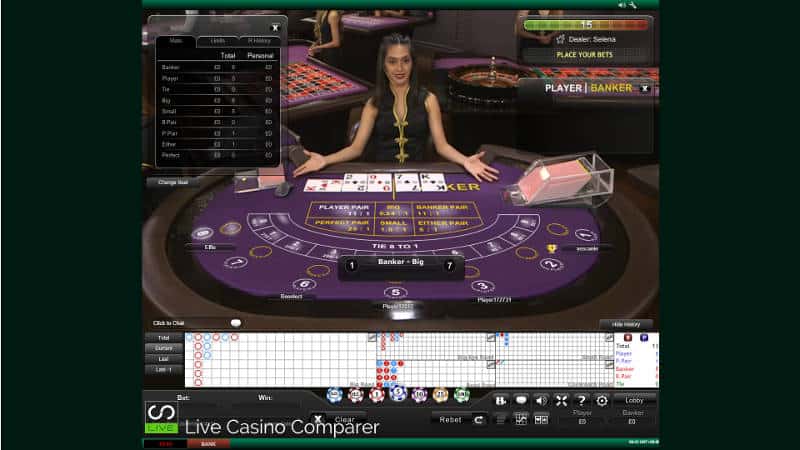 playtech opal 7 seat baccarat