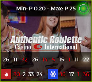 authentic roulette casino international