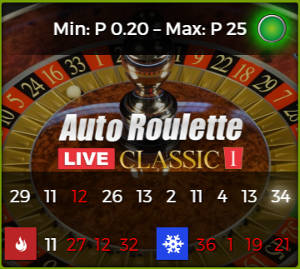 authentic gaming Auto roulette classic 1