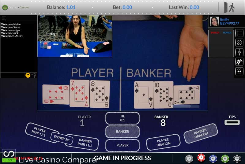 Visionary iGaming Baccarat