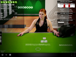 Unibet Live Blackjack - Net Ent Common Draw