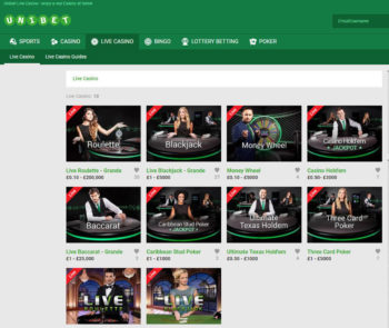 unibet live blackjack