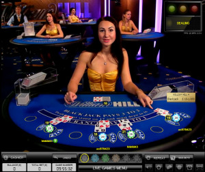 William Hill live Blackjack - Evolution 7 seat Blackjack